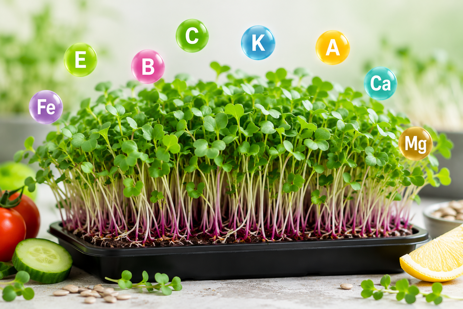 Nutrient-rich microgreens